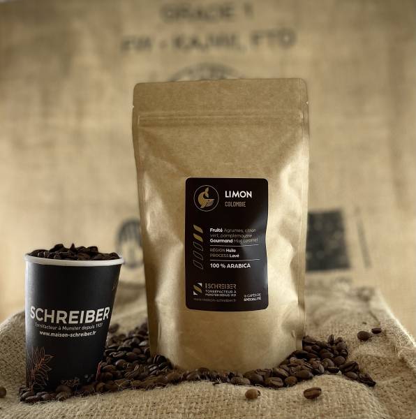 Savourez notre café Limon de Colombie torréfié artisanalement à proximité de Colmar