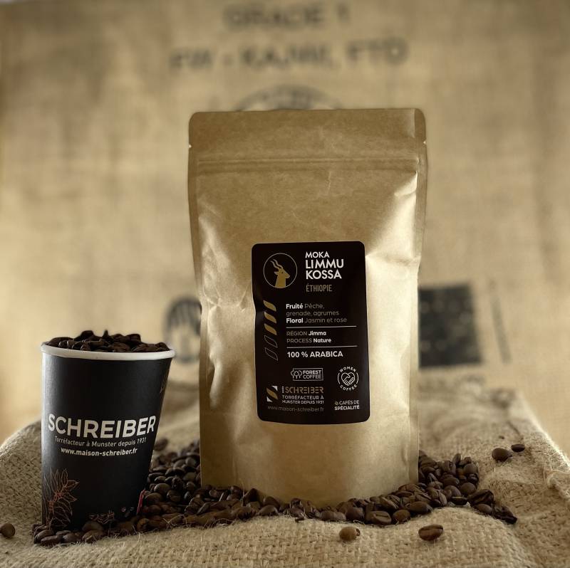 Goûtez notre Café Moka d'Éthiopie torréfié artisanalement dans le Haut-Rhin proche de Colmar