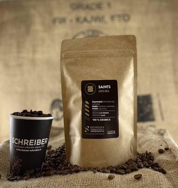 Goûter notre café Los Saints du Costa Rica torréfié artisanalement à Munster, proche de Éguisheim