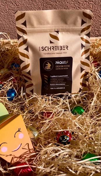 Dégustez notre Assemblage de Pâques torréfié artisanalement disponible à Munster proche de Épinal