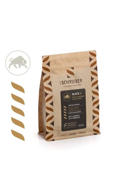 Café Black'S à l'Italienne : Corsé, Arabica et Robusta Expresso Puissant