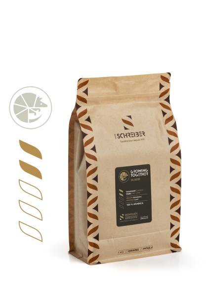 Café Café Growing Together - El Salvador : Doux, Arabica Chocolaté, Gourmand
