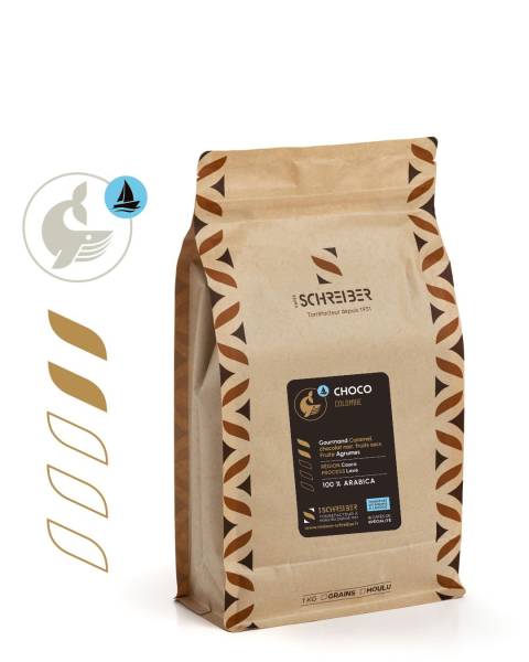 Café Choco- Colombie : Équilibré, Arabica Gourmand, Harmonieux